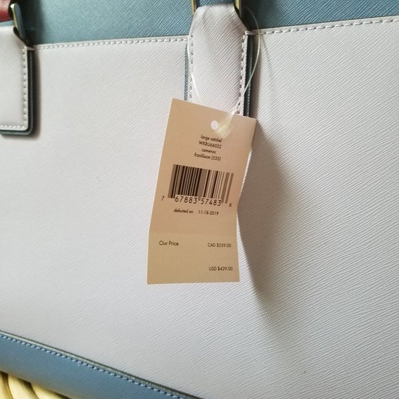 Kate Spade Cameron Large Satchel Frozen Lilac - Picture 4 of 11